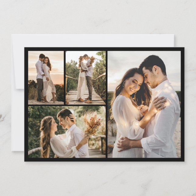 Create Your Own 4 Photo Collage Card (Front)