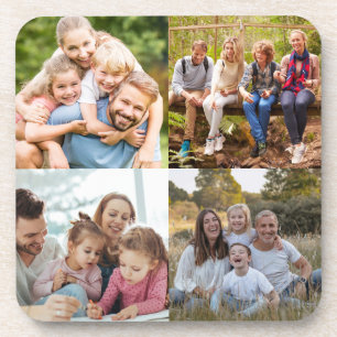 Create your Own 4 Photo Collage Coaster
