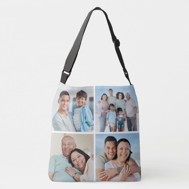 Create Your Own 4 Photo Collage Crossbody Bag (Back)