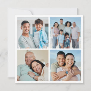 Create Your Own 4 Photo Collage Greeting Card