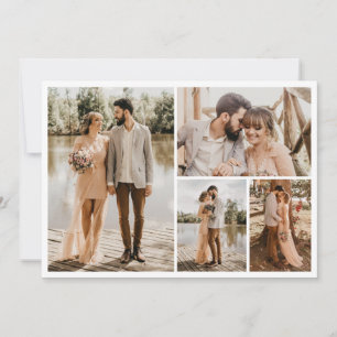 Create Your Own 4 Photo Collage Invitation