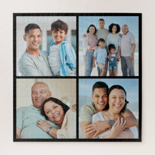 Create Your Own 4 Photo Collage Jigsaw Puzzle