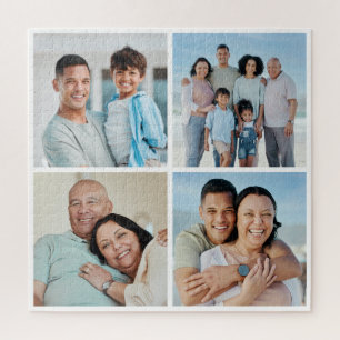 Create Your Own 4 Photo Collage Jigsaw Puzzle