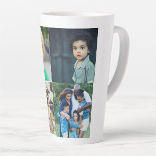 Create Your Own 4 Photo Collage Latte Mug