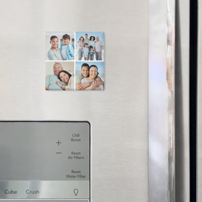 Create Your Own 4 Photo Collage Magnet (In Situ (Fridge))