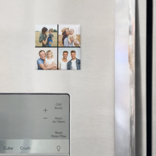 Create Your Own 4 Photo Collage Magnet