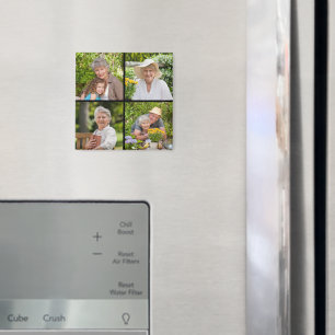 Create Your Own 4 Photo Collage Magnet