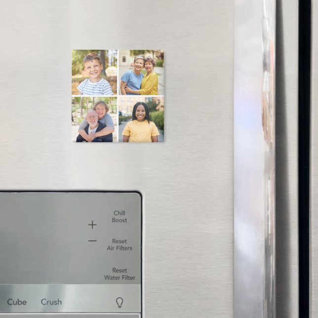 Create Your Own 4 Photo Collage Magnet (In Situ (Fridge))
