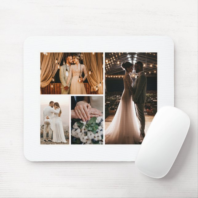 Create Your Own 4 Photo Collage Mouse Mat (With Mouse)