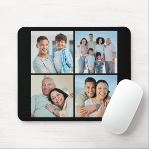 Create Your Own 4 Photo Collage Mouse Mat