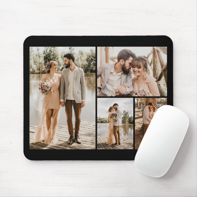 Create Your Own 4 Photo Collage Mouse Mat (With Mouse)