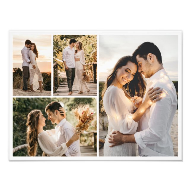 Create Your Own 4 Photo Collage Photo Enlargement (Front)