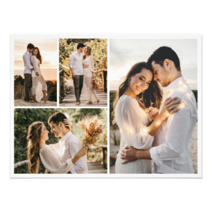 Create Your Own 4 Photo Collage Photo Enlargement Print