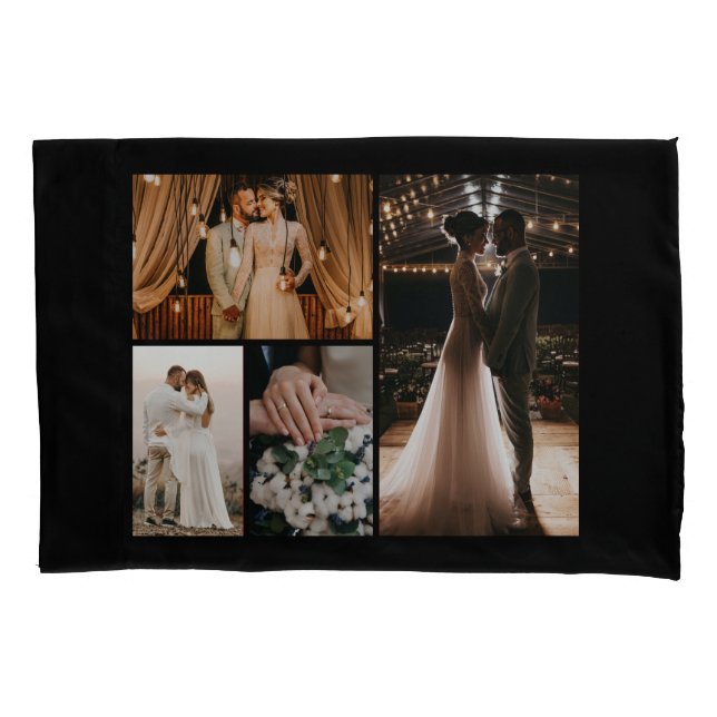 Create Your Own 4 Photo Collage Pillowcase (Front)
