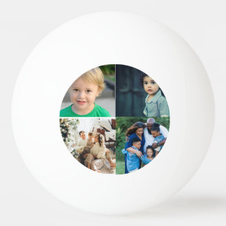 Create Your Own 4 Photo Collage Ping Pong Ball
