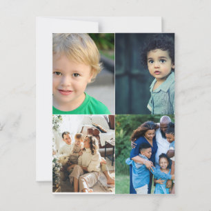 Create Your Own 4 Photo Collage Postcard