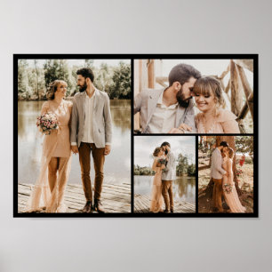 Create Your Own 4 Photo Collage Poster