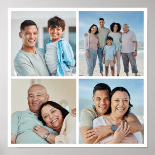 Create Your Own 4 Photo Collage  Poster