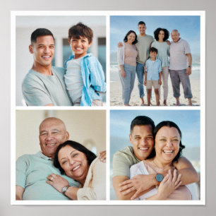 Create Your Own 4 Photo Collage Poster