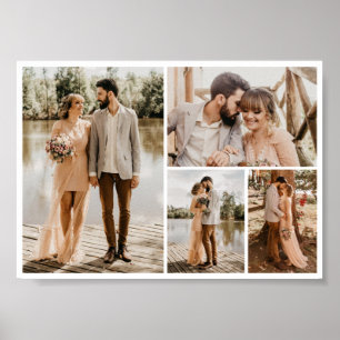 Create Your Own 4 Photo Collage Poster