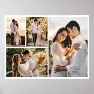 Create Your Own 4 Photo Collage Poster