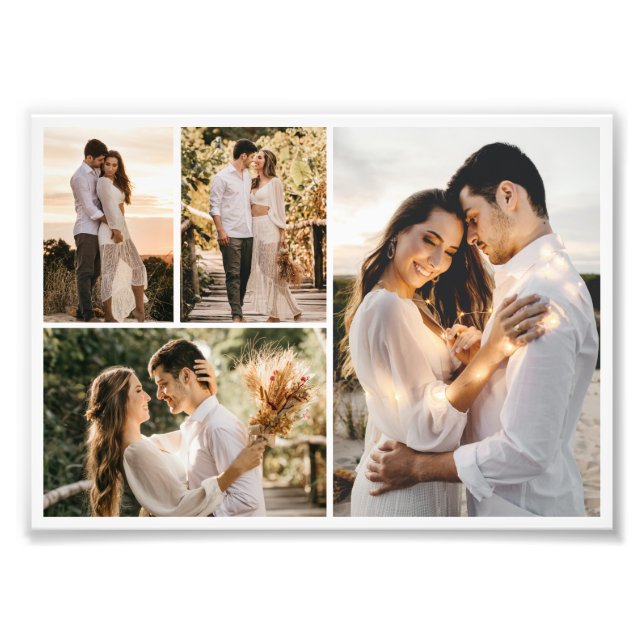 Create Your Own 4 Photo Collage Print (Front)