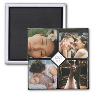 Create Your Own 4 Photos Magnet