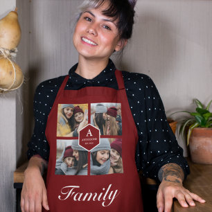 Create Your Own 4 Pictures Family Photo Collage Apron