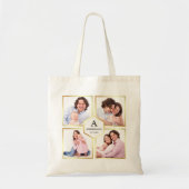 Create Your Own 4 Pictures Family Photo Collage Tote Bag (Front)