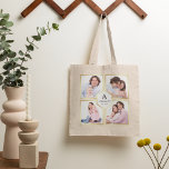Create Your Own 4 Pictures Family Photo Collage Tote Bag<br><div class="desc">Upload your favourite photos to make your own unique personalised keepsake photo gift.</div>