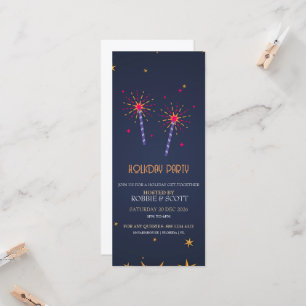 Create your own 4"x9.25" Holiday Party Invitation