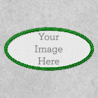Create Your Own 4" x 2" Oval Kelley Green Iron-On