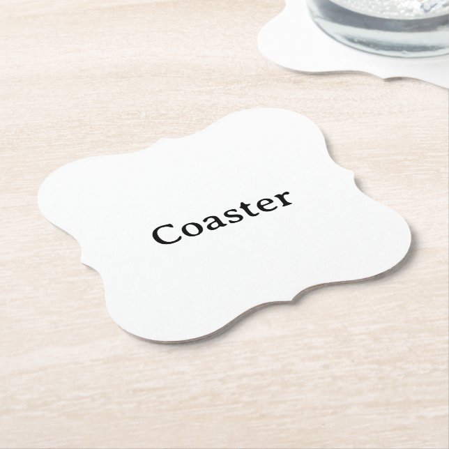 Create Your Own 4" x 4" Bracket Paper Coaster (Angled)