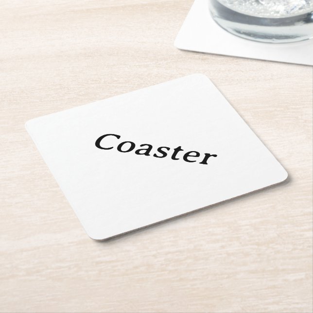 Create Your Own 4" x 4" Diamond Paper Coaster (Angled)