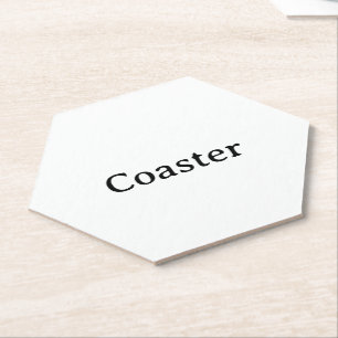 Create Your Own 4" x 4" Hexagon Paper Coaster