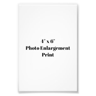 Create Your Own 4" x 6" Satin Photo Enlargement Print