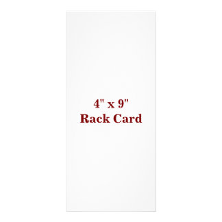 Create Your Own 4" x 9" Rackcard Rack Card