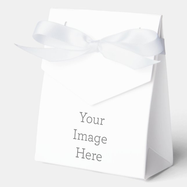 Paper Favour Box, Tent 10.16 x 5.08 x 12.7 cm (4 x 2 x 5 in)  (Front)