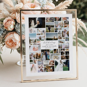 Create Your Own 52 Photo Collage Poster