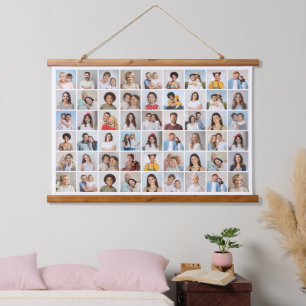 Create Your Own 54 Photo Collage Hanging Tapestry