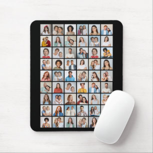 Create Your Own 54 Photo Collage Mouse Mat