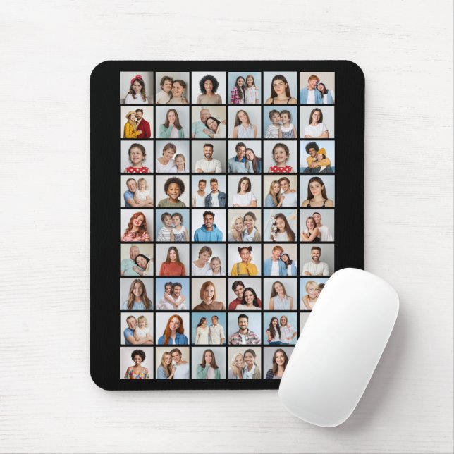 Create Your Own 54 Photo Collage Mouse Mat (With Mouse)