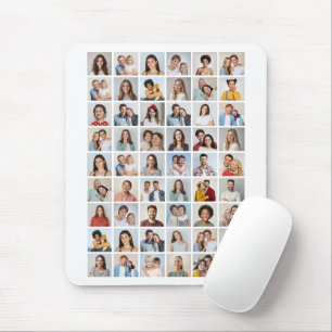 Create Your Own 54 Photo Collage Mouse Mat