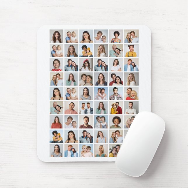 Create Your Own 54 Photo Collage Mouse Mat (With Mouse)