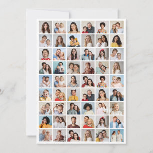 Create Your Own 54 Photo Collage Note Card