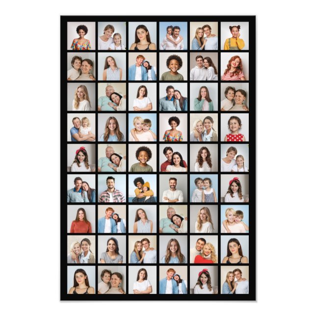 Create Your Own 54 Photo Collage Photo Enlargement (Front)