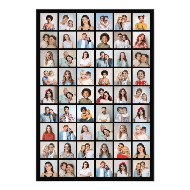 Create Your Own 54 Photo Collage Photo Enlargement Print (Front)