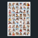 Create Your Own 54 Photo Collage Poster<br><div class="desc">Create your own 54 Photo Collage for Christmas, Birthdays, Weddings, Anniversaries, Graduations, Father's Day, Mother's Day or any other Special Occasion, with our easy-to-use design tool. Add your favourite photos of friends, family, vacations, hobbies and pets and you'll have a stunning, one-of-a-kind photo collage. Our custom photo collage is perfect...</div>