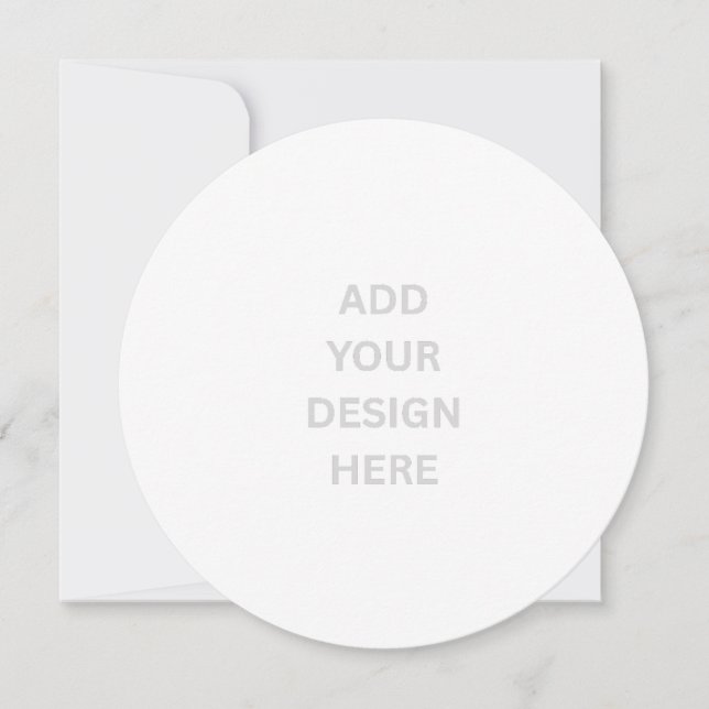Create Your Own 5.25" Circle Invitation (Front)