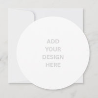 Create Your Own 5.25" Circle Invitation